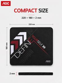 AOC Gaming Mouse Pad, Smooth Cloth Surface, Precision Stitched Edge, Non-Slip Desk Mat For Gaming & Office, Compact/Large Size - View 11