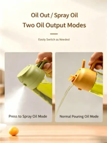 1pc 470ml Cooking Oil Dispenser - 2-In-1 Olive Oil Sprayer - 470ml Olive Oil Bottle - Cooking, Restaurant Cooking, Salad, BBQ, Food, Kitchen, Travel Sprayer - Kitchen Supplies, Cooking Tools, Kitchen Utensils - Multicolor - View 4
