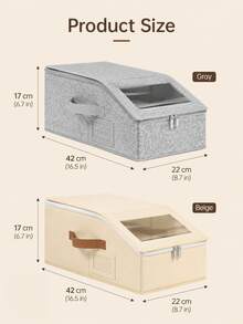 Hat Storage Box With Transparent Window, Zipper Dust-Proof Hat Organizer Box, With Portable Handle And Label Slot, Suitable For Baseball Caps, Duckbill Caps, Sun Hats And Casual Hats Organization, Regular Box Shape Saves Closet Space, Suitable For Bedroom, Walk-In Closet, Wardrobe, Shelf And Storage Room Use Home Hat Organizer Storage Box - Multicolor - View 10