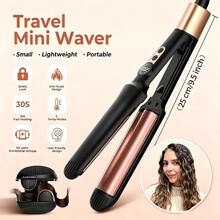 UKLISS 2-In-1 Curling Iron & Hair Straightener, Copper Comb Conducts Heat Evenly Without Damaging Hair, Quick Styling For Various Hair Types - Black - View 11