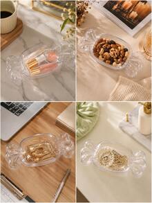(Reusable Packaging Box) Candy-Shaped Transparent Plastic Dessert Box With Lid, Clear Individual Mousse Cake Container, Suitable For Wedding Birthday Party Gift Packaging - Multicolor - View 3