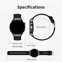 1 buah Smartwatch Unisex 1,50 Inci Fashion Sports Bulat Layar Sentuh Penuh dengan Tampilan Jam 3D yang Dapat Disesuaikan, Panggilan, Menerima Pesan, Pelacakan Langkah & Kalori, Mode Multi-Olahraga, Asisten Suara, Pemutaran Musik dengan Kontrol Jarak Jauh. Kompatibel dengan Sistem Apple dan Android, Cocok Sebagai Hadiah Liburan. - Hitam - View 4