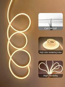 1PC USB Powered LED Flexible Neon Light Strip | Creative DIY Ambient Decorative Light, Soft Warm Glow, Easy Installation, Suitable For Living Room / Dining Room / Bedroom / Balcony / Study - Multicolor - View 7