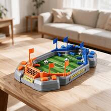 Mini Desktop Football Game With Manual Scorekeeper, Indoor Sports Toy For Kids Aged 3-12, Ideal Birthday And Family Party Gift - Blue - View 4