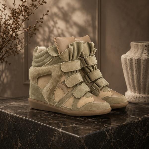 New 2026 Hidden Height-Increasing High-Top Women's Shoes Color Matching Flat Casual  Sneakers Women