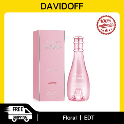 Davidoff Cool Water Sea Rose Women Eau De Toilette Spray 100ml Floral Scent Women's Perfume-Original, Authentic, Long-Lasting Fragrance