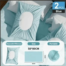 2 Sets Cool Breathable Full Pillowcase Set, Non-Slip Independent Pillowcase, Solid Color Easy To Put On, Soft And Skin-Friendly, Suitable For Hotel Use - View 14