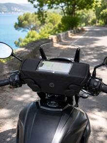 Motorcycle Handlebar Bag Front Storage Bag With Transparent Touchscreen Window GPS Navigation Storage Bag Large Capacity Motorcycle Organizer Bag Adjustable Shoulder Strap Crossbody Bag Suitable For Scooter Electric Bike Bicycle Universal Motorcycle Accessories - A - View 4