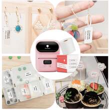 Phomemo M110 Wireless Label Printer - 203dpi Portable Label Maker, Suitable For Small Business, Office, Store - Compatible With IOS/Android And PC - Suitable For Barcode, Price, Logistics, Address And Clothing Labels - Pink - View 6
