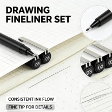 UNI PIN 200 Technical Drawing Pen, Manga Design Pen, Tracing Pen - A - View 8