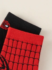 Disney 1/5/10 Pairs Kids Mid-Calf Socks Boys Cartoon Comfortable Breathable Short Socks Perfect As Boys Gift For School Wear And Easter Gift New Spring/Summer - Multicolor - View 6
