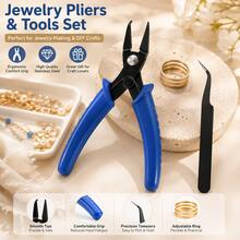 QIAO Open Ring Pliers, Jewelry Making Tool For Opening Open Rings And Connecting Rings; Jewelry Pliers Specifically Designed For Bracelets; Beading DIY Handmade - Multicolor - View 9