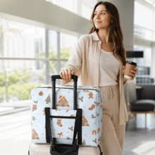 1pc Christmas Multi-Function Foldable Travel Organizer Bag, Shoulder Bag, Hand Luggage Bag, Trolley Bag, Large Capacity Portable Travel Storage Bag - View 22