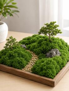Decorative Green Moss, Suitable For Tank Crafts, Soft Natural Moss Filler, Suitable For Succulent Potted Plants, Fairy Garden, Floral Arrangement, Tabletop Centerpiece Decoration And DIY Display, Christmas, Halloween, Easter And Seasonal Home Project Greenery Decoration - Multicolor - View 4