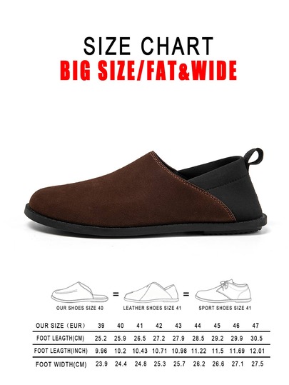Men's Plus Size Slip-On Casual Loafers With Exquisite Embroidery, Sturdy Stitching, Flexible Upper, Comfortable Fit