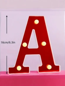 1pc LED Letter Light Sign, DIY Letters, Numbers And Symbols, Suitable For Birthday, Christmas, Bar, Home Party, Wedding Decoration, Autumn Decoration, Room Decoration, Kitchen Decoration, Summer Decoration, Wall Decoration, Home Decor And Bedroom Decoration - Q7-red Letter Light - View 12