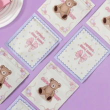8/10pcs Holiday Gift Packaging Bags, Self-Sealing Decorative Gift Bags, High-End Bow & Bear Design Gift Bags, Suitable For Women's Small Gift Packaging, Holiday Party Birthday Gift Bags, And Daily Storage Bags And Plastic Self-Sealing Bags - Multicolor - View 9