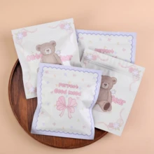 8/10pcs Holiday Gift Packaging Bags, Self-Sealing Decorative Gift Bags, High-End Bow & Bear Design Gift Bags, Suitable For Women's Small Gift Packaging, Holiday Party Birthday Gift Bags, And Daily Storage Bags And Plastic Self-Sealing Bags - Multicolor - View 12