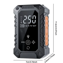 Portable Tire Inflator, Cordless Air Compressor, Rechargeable Electric Tire Pump With Digital Pressure Gauge, Led Light & Auto Shut-Off, 150psi Fast Inflation For Car, Motorcycle, Bicycle & Balls.7.4V 2000mAh - Wireless - View 8