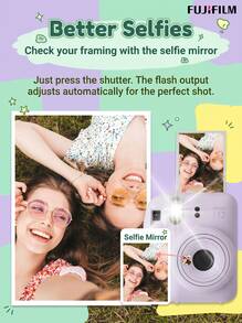 FujiFilm Instax Mini 12 & Mini 13 Instant Camera | Two Models Available | 13 Upgraded Dual-Mode Selfie & Timer | 12 Classic Basic Operation | Both Equipped With Selfie Mirror + Automatic Exposure Control | 5-Color Macaron Body, Portable For Travel - View 8
