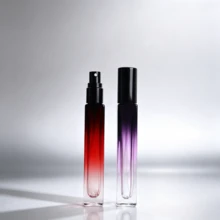 Reusable Gradient Square Glass Perfume Spray Bottle, Portable Mini, Reusable Cosmetics Essential Oil Dispenser For Men And Women, Elegant Gradient Color Empty Perfume Storage Bottle For Outdoor Commuting And Dating Gifts - Multicolor - View 7