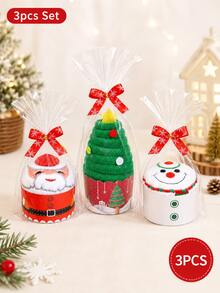 1pc Christmas Towel Gift - Unique Party Favor, Thoughtful Holiday Present, Cute Soft Towel - Essential Item For Unforgettable Christmas Party Celebration - Multicolor - View 13