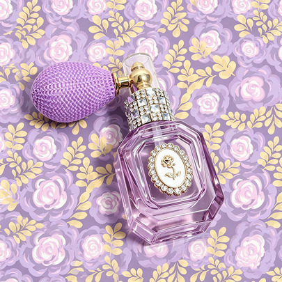1 Peça Frasco de Perfume Spray Recarregável Portátil de Viagem com Rosa Vintage em Relevo e Strass, Garrafa de Vidro Vazia, Ornamento Decorativo Altamente Atraente, Recipiente Portátil de Perfume para Viagens de Negócios, Presente para Uso Próprio, Ornamento de Garrafa Vazia de Beleza de Luxo
