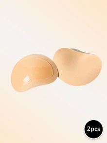 2pcs Heart-Shaped Bra Pads, Invisible Non-Slip Design, Fillable Space, Suitable For Shirts, Lingerie And Daily Swimwear, Applicable For Various Occasions Including Weddings, Formal Events And Daily Commute. Triangle Shaped Breast Pads, Used For Bras And Bikinis. - Multi-color - View 12