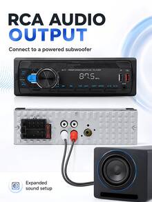12V Car MP3 Player With Bluetooth Hands-Free, FM Radio, Colorful Lights, Suitable For Car Center Console Upgrade - A - View 10
