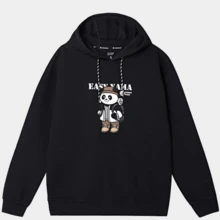 CAMEL CROWN Women's Outdoor Sweatshirt With Embroidered Pattern, Warm And Stylish Hooded Pullover Jacket For Spring And Autumn - Phantom Black - View 4