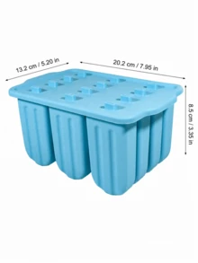 12-Cavity Soft Silicone Popsicle Mold With Anti-Odor Lid, DIY Ice Pop Maker, Reusable And Cost-Effective, Suitable For Homemade Fruit Ice Pops In Summer - Multiple Styles and Colors - View 3