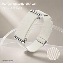 1 buah Tali Kepang Anyaman Diagonal yang Dapat Diatur, Cocok untuk Udara, Gelang Pengganti Nilon Lembut dan Bernapas dengan Gesper Logam - Untuk Fitbit Air - View 11