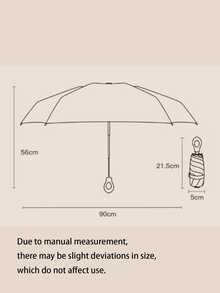 Hanging 5-Fold Mini Umbrella With Ring Buckle, Lightweight Portable Rain & Sun Umbrella, Suitable For Handbags, Backpacks And Outdoor Use - Multicolor - View 8