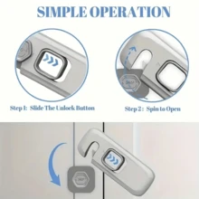 Baby Cabinet Locks & Straps - The Rice/green Color Will Be Sent at Random. - View 5