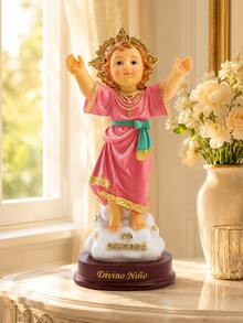 Infant Jesus Figurine, Religious Christian Decor, Catholic Home Decoration, Sacred Heart Gift, Faith Tabletop Ornament, Prayer Altar Decor, Baptism Gift, First Communion Gift, Christmas Religious Decor, Christian Gift Idea - A - View 5