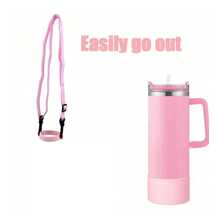 2pcs Adjustable Length Water Bottle Shoulder Strap, Handheld/Crossbody Strap With Handle, Bottom Protection, Fits 8-40oz Water Bottles - Multicolor - View 3