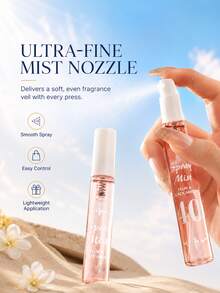 Conjunto de 5 Peças de Névoa de Fragrância para Cabelo e Corpo Sem Álcool, Spray Corporal Portátil de 10ml Tamanho de Viagem, Fragrância Feminina com Aroma Floral Frutado de Baunilha, Caixa de Presente - Multi Aromas - Visão 5