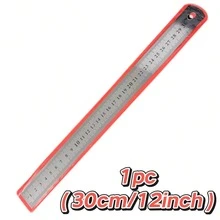 15/20/30cm Stainless Steel Metal Straight Ruler Precision Double Sided Precision Measuring Tool Scale Metric Ruler Accessories - Multiple Styles - View 12