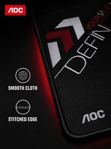 AOC Gaming Mouse Pad, Smooth Cloth Surface, Precision Stitched Edge, Non-Slip Desk Mat For Gaming & Office, Compact/Large Size - View 3