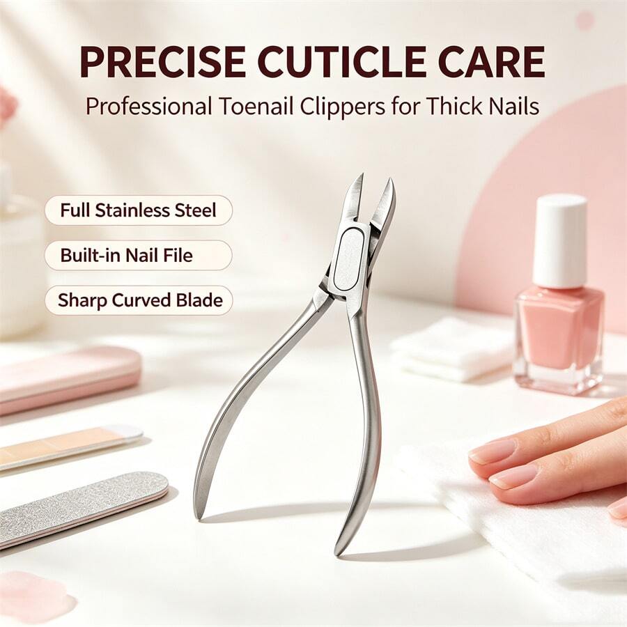 Unisex Built-In Spring Eagle Beak Nail Clipper, Specialized For Ingrown Toenails And Paronychia, Oblique Pointed Tip Embedded Nail Cutter, Easily Cut Hard Thick Nails, Foot Care Tool, 1pc/2pcs/4pcs - One Size Fits All - View 1