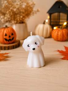 White Ghost Dog + Pumpkin - A - View 3