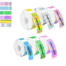 2 Roll 12*40mm Holographic Label Sticker For Marklife P15 P12 P11 D30 Q30S Label Printer Waterproof Self-Adhesive Thermal Paper - A - View 7