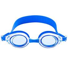 Children's Swim Goggles Set, Blue And White Color Block, Five-Pointed Star Pattern, Adjustable Swimming Goggles, Shark Cartoon Print Fabric Swim Cap, Nose Clip And Earplugs, Summer Pool Water Play Swimming Gear - Blue - View 7