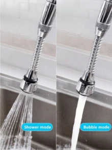 1pc Faucet Extender, Universal 360° Rotating Faucet Accessory, Anti-Splash Water-Saving Faucet Nozzle, Suitable For Balcony Sink And Bathroom, Convenient For Washing Vegetables And Cleaning Sink - Faucet Extender - View 6
