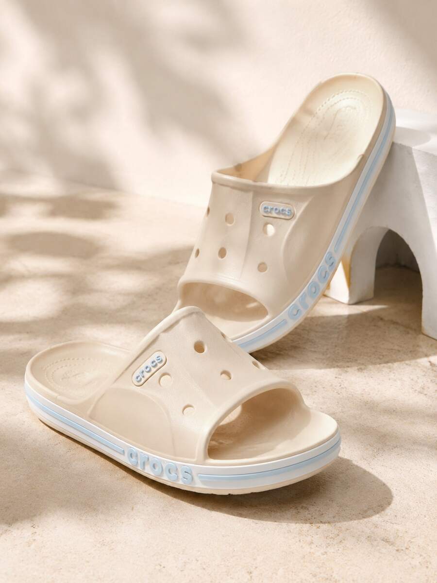 Crocs Baya Camel 一體式涼拖鞋,舒適日常居家拖鞋,戶外走路涼鞋 205392-1LI - 205392-1LI - 查看 1