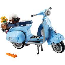 LEGO Building Blocks Vespa 125 Motorcycle 10298 Creative Series Building Blocks - Clear - View 3