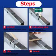 High Temperature Metal Repair Glue – Waterproof Sealant For Cast Iron, Aluminum, Stainless Steel And Copper Products Leakage, Durable Drillable Adhesive, Multi-Purpose Use, Metal Adhesive - Casting Adhesive - View 8