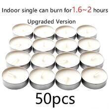 30pcs Small Smokeless Tea Light Candles, Upgraded Candle Set Romantic Mini Candle Holders, Lacquer Stove Heating Candles, Smokeless Odorless, Birthday Party Outdoor Wedding Indoor Dinner Atmosphere Candles, Suitable For Christmas Halloween Party Decoration, Daily Home Use - Multiple Styles - View 13
