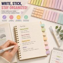 240 Buah Stiker Halaman Transparan Pastel 10 Warna, Stiker Indeks yang Dapat Ditulis dan Dipindahkan, Penanda Halaman Berwarna & Stiker Buku untuk Memberi Anotasi pada Buku, Buku Catatan, Perencana, Catatan Belajar, Dokumen, Perlengkapan Sekolah, Perguruan Tinggi, Kantor & Pengorganisasian Harian - Satu-Ukuran - View 5