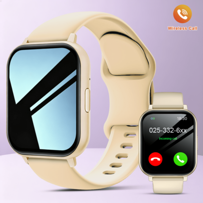 QAGSFLC Fashionable Sports Unisex Smartwatch, Wireless Calling, Stopwatch, Pedometer, Calorie, Sports Mode, Music Playback, Remote Camera, USB Charging, Multi-Function Business Casual Wristwatch, Ideal Holiday Gift For Men And Women